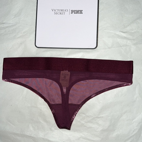 (L) UNISEX Victoria’s Secret Velvet THONG Underwear - Picture 5 of 11